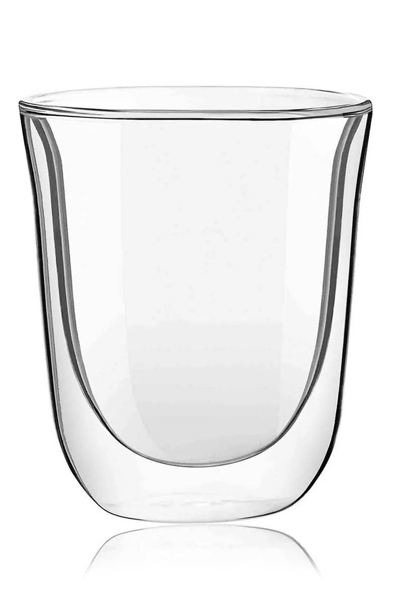 JoyJolt Levitea Set of 2 Double Wall Drink Glasses, Main, color, Clear