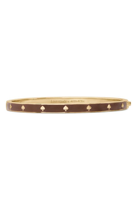 spot the spade enamel bangle bracelet