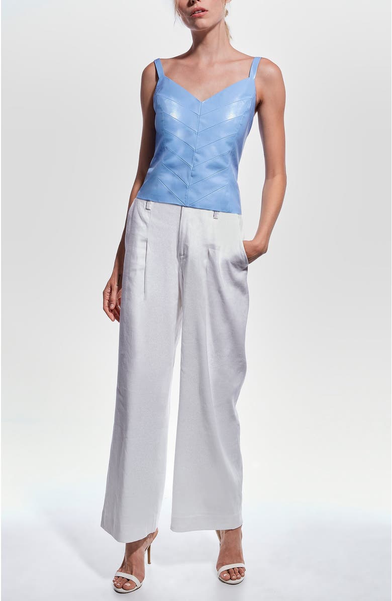 AS by DF Becca Recycled Leather Tank Top, Main, color, 