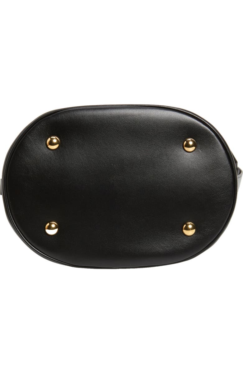 FERRAGAMO Salvatore Ferragamo Leather & Jacquard Bucket Bag, Alternate, color,