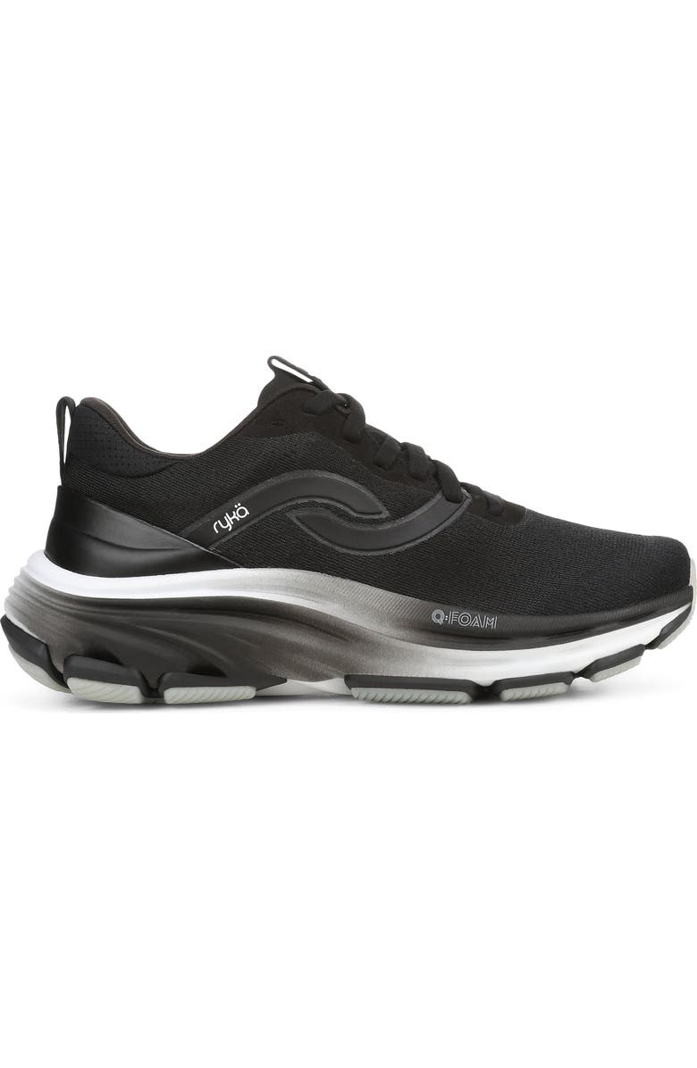 Rykä Dedicate Xtra LX Walking Sneaker, Alternate, color, Black