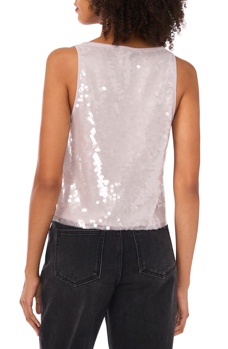 1.STATE Sequin V-Neck Tank, Alternate, color, Silver Mist