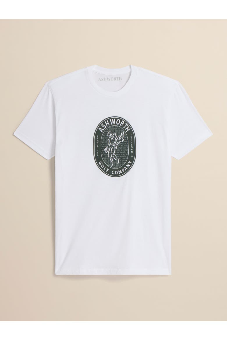 Golfman Badge Tee, Alternate, color, White
