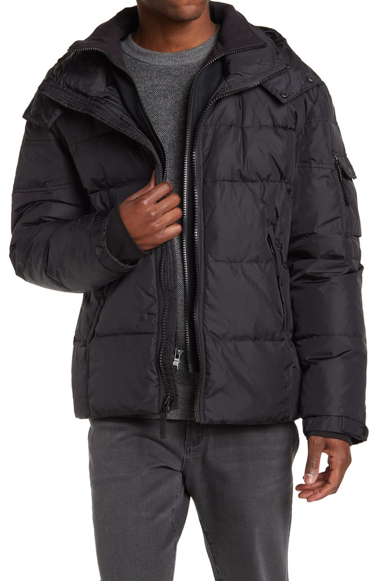 S13 Matte Hooded Down Parka Jacket, Main, color, 