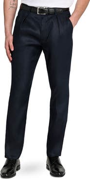 W.R.K Slim Fit Pleated Linen Blend Pants