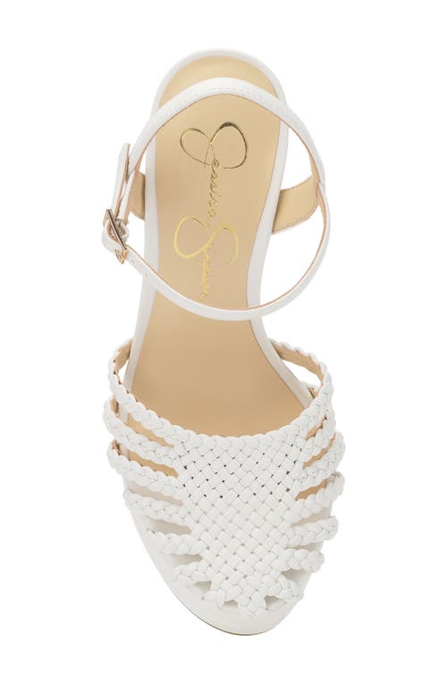 Jessica Simpson Inaia Basketweave Pump In Bright White