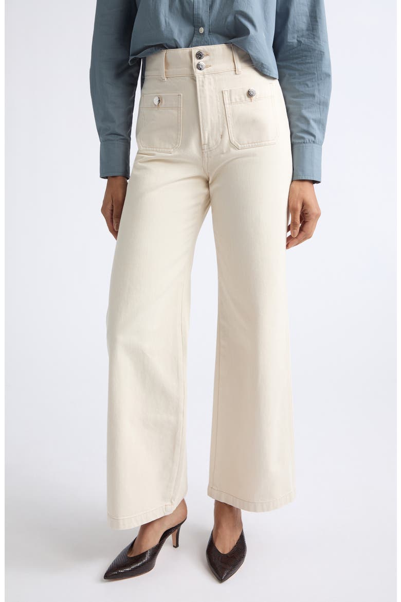 Taylor Wide Leg Jeans, Main, color, ECRU