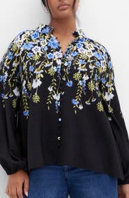 City Chic Kayla Floral Print Shirt