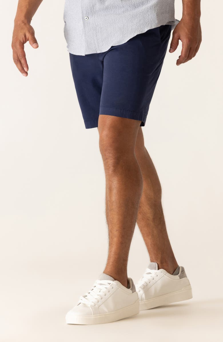 DEKE Galaxy 8.5-Inch Bermuda Flat Front Stretch Twill Shorts, Alternate, color, Indigo