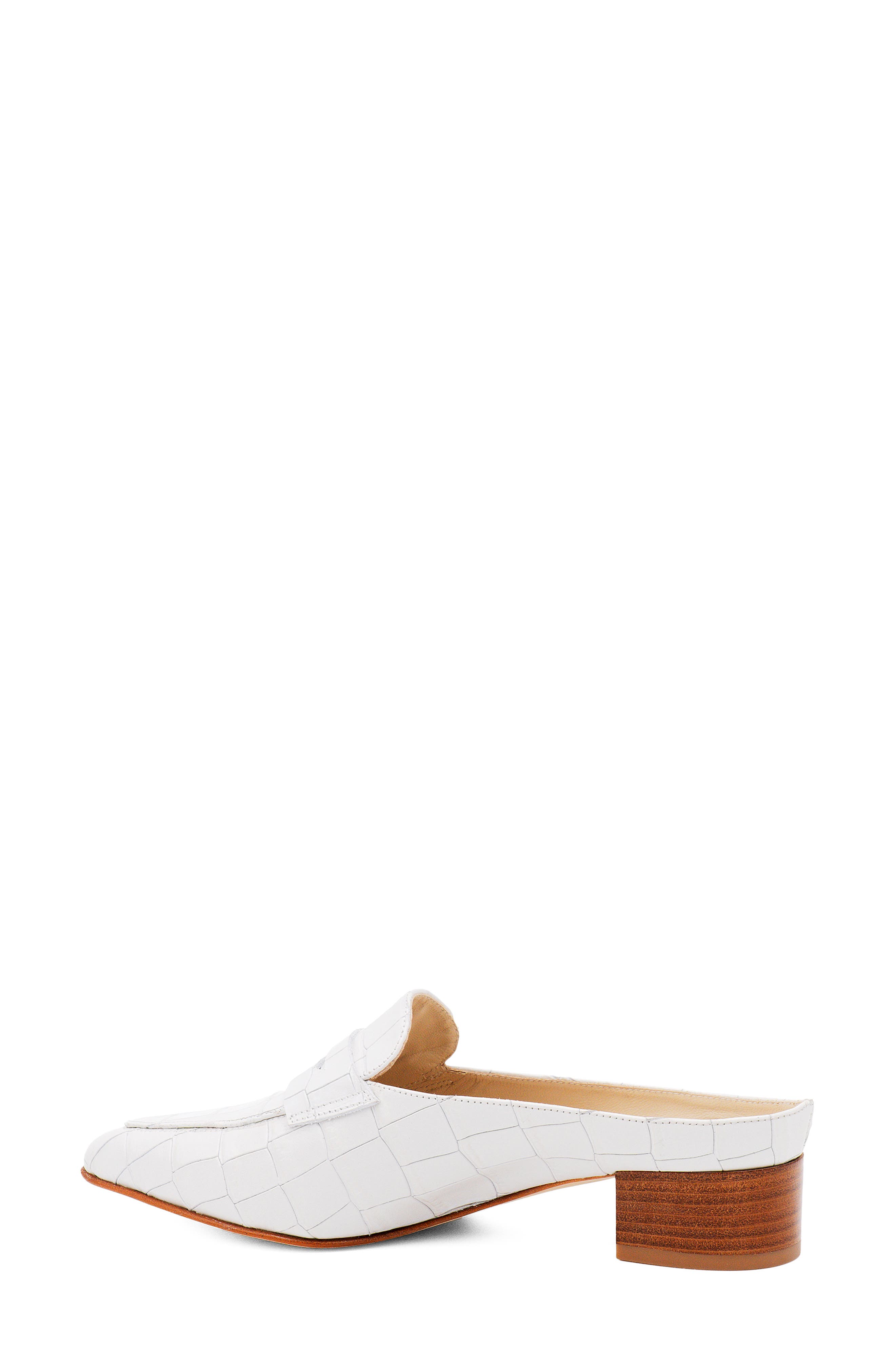 Amalfi by Rangoni Adepto Croc Embossed Mule, Alternate, color, Gesso Cocco Bengali