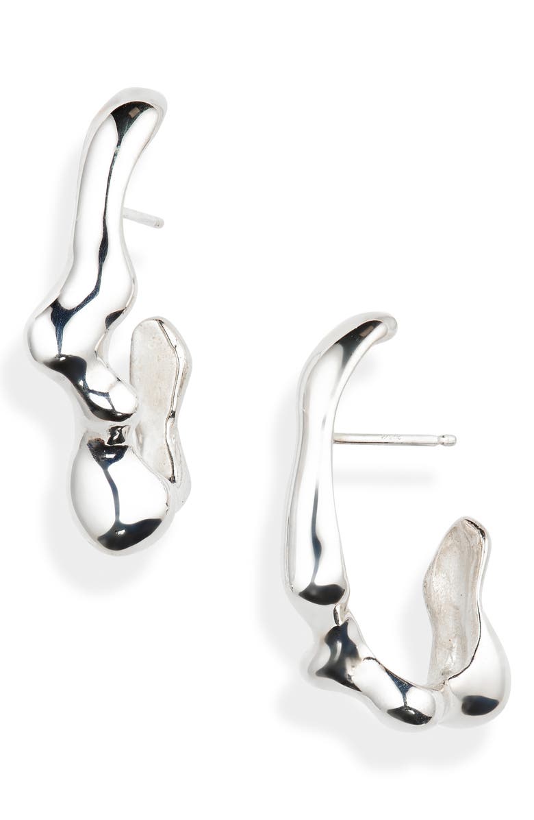 FARIS Seep Small Hoop Earrings, Main, color, 