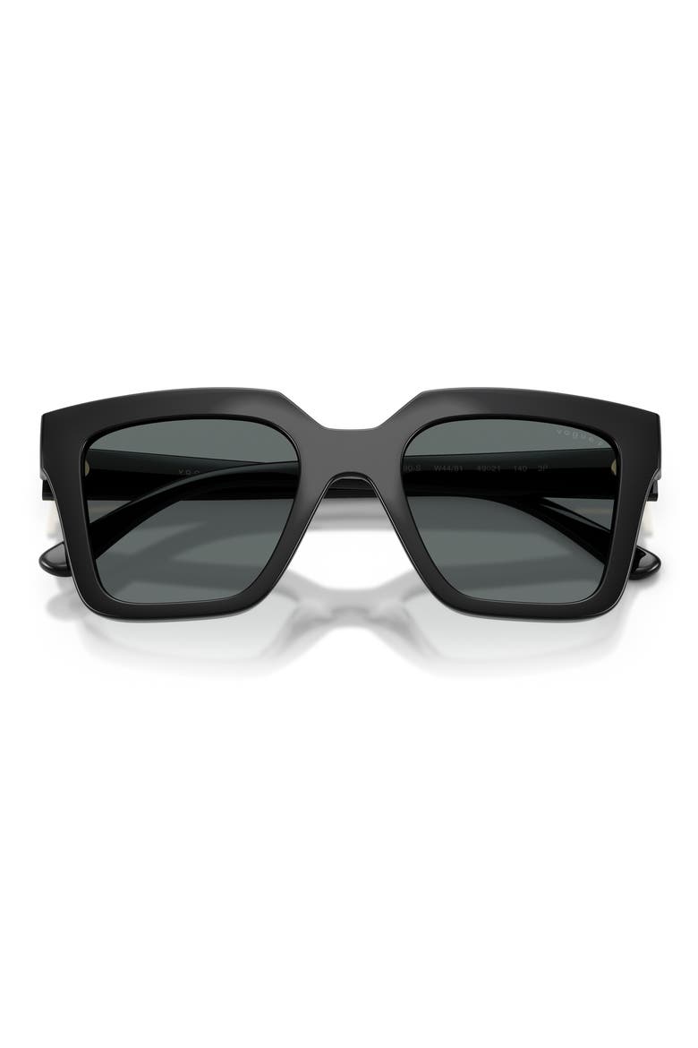VO5690S 49mm Polarized Square Sunglasses, Alternate, color, BLACK / DARK GREY POLAR
