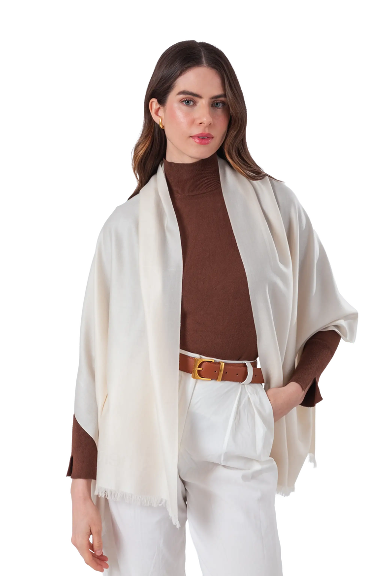 Wool Logo Scarf, Alternate, color, Pearl