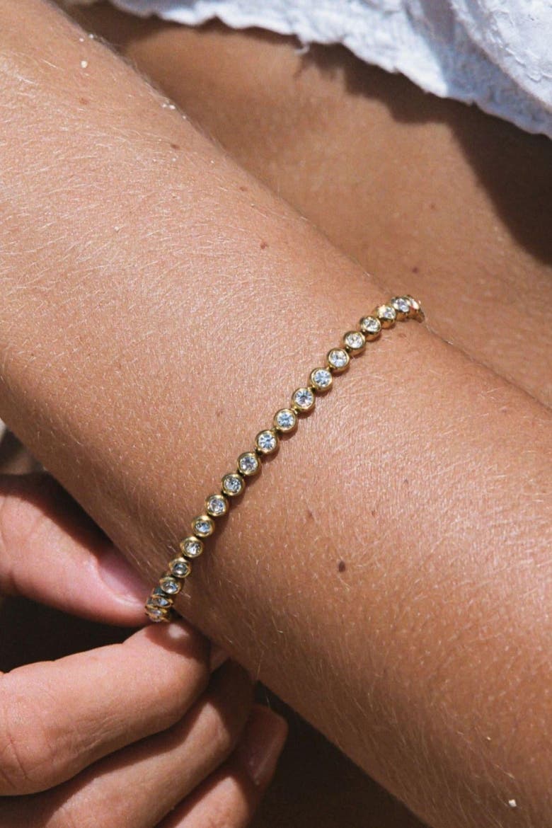Tennis Bracelet, Alternate, color, Gold