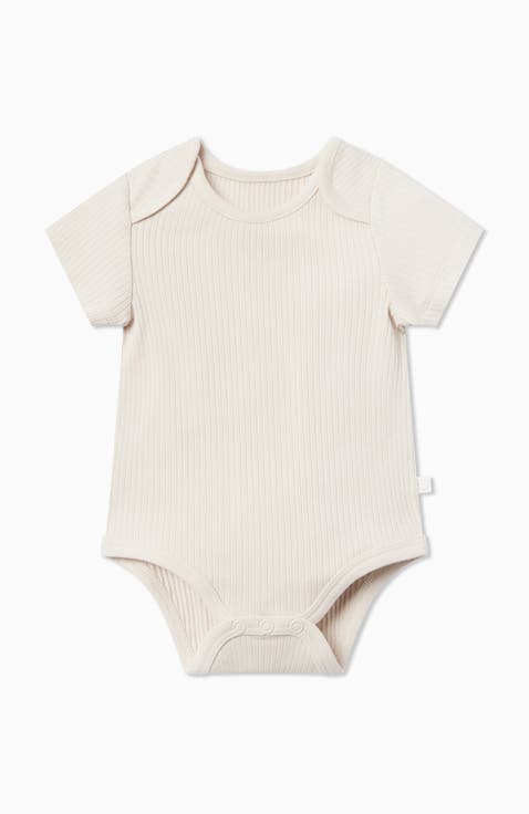 Ribbed Short Sleeve Bodysuit (Baby)