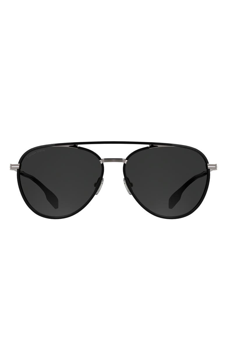 Canada Goose 59mm Aviator Sunglasses, Main, color, Black