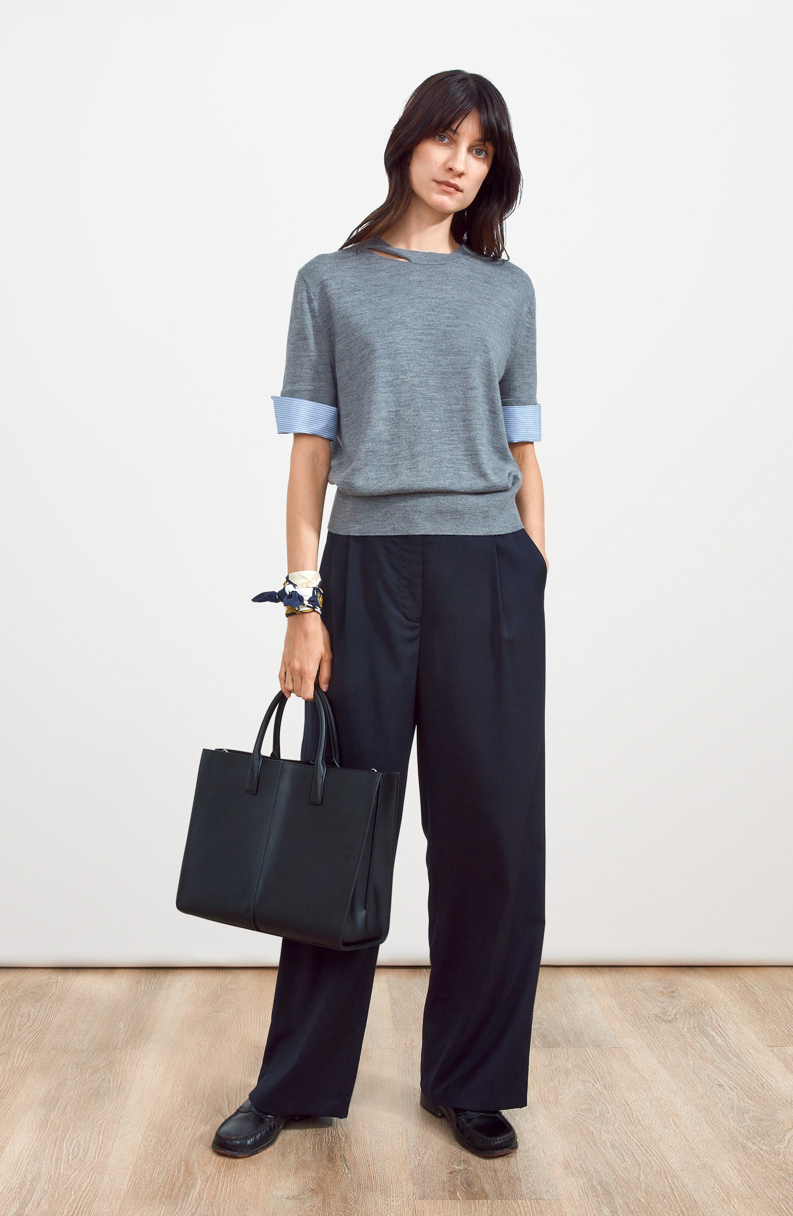 WE-AR4 The Industry Leather Tote, Alternate, color, Black