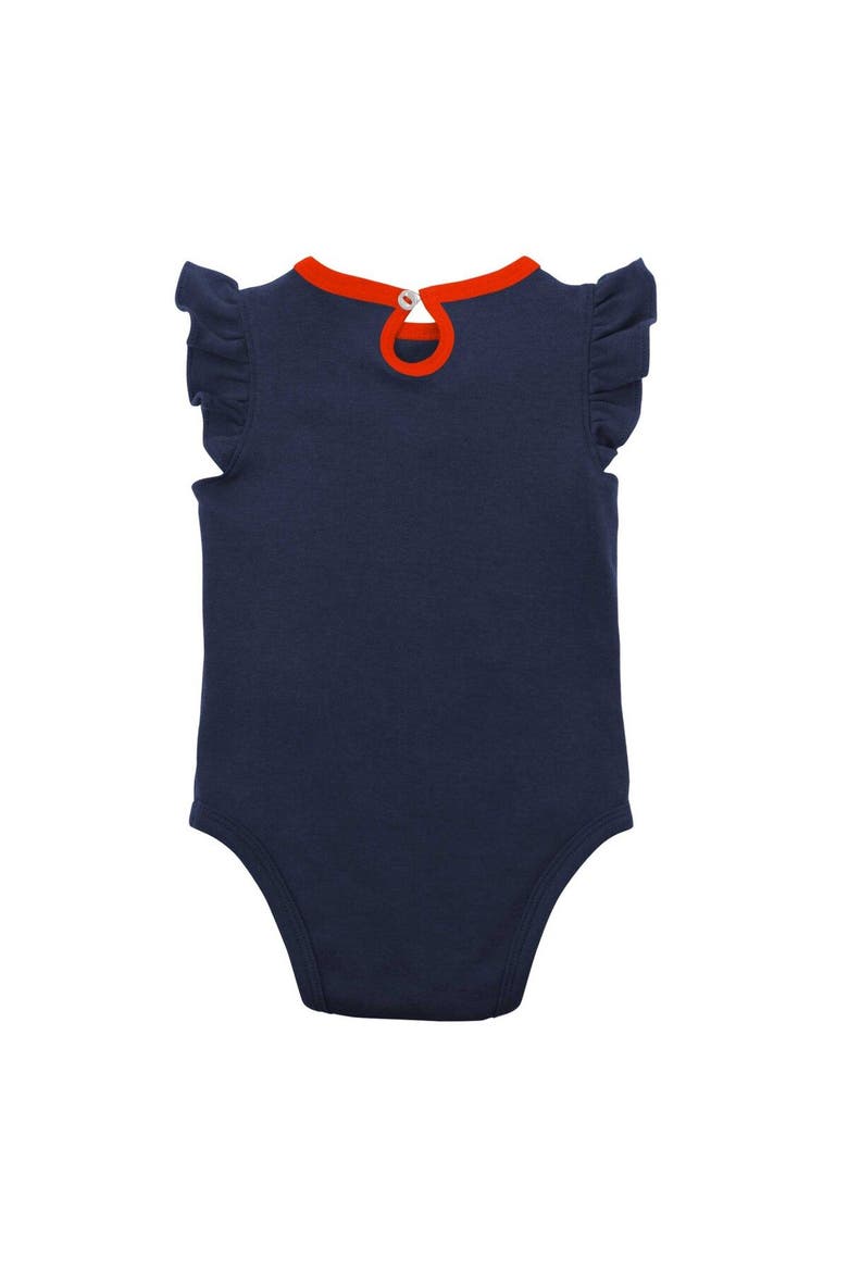Girls Newborn & Infant Navy/Heather Gray Houston Astros Little Fan Two-Pack Bodysuit Set, Alternate, color, Navy