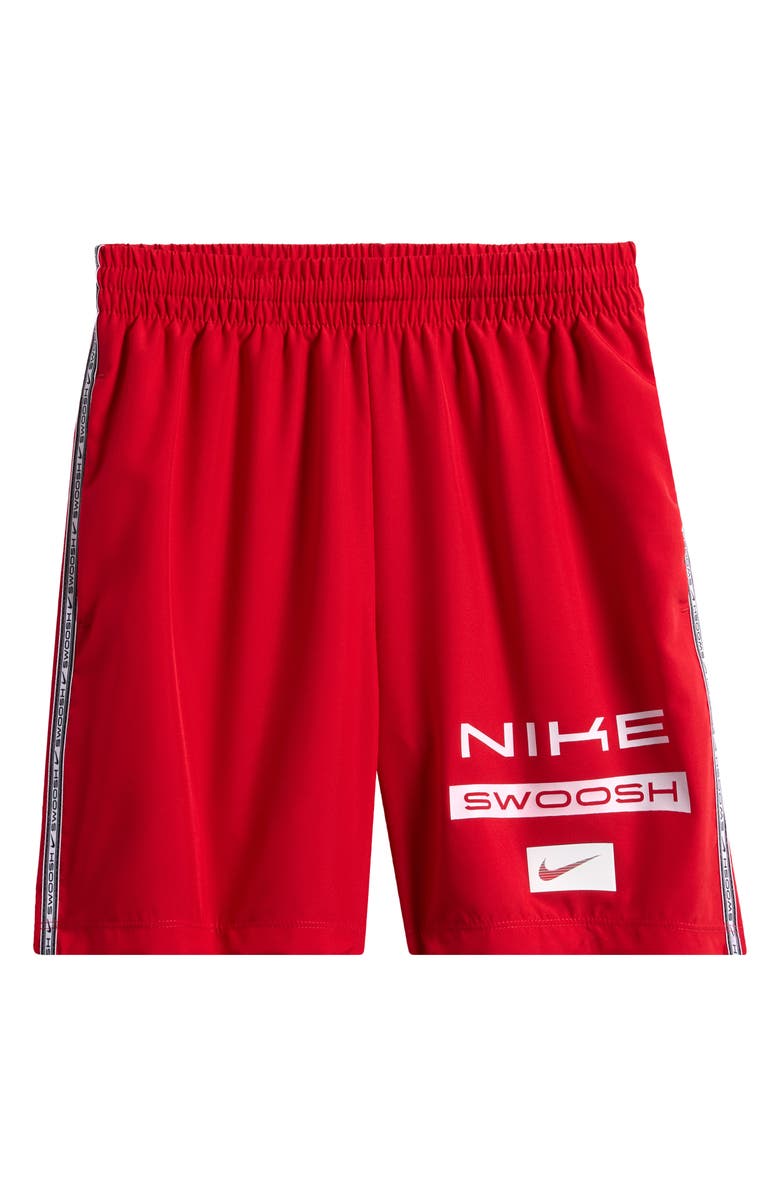 Nike Kids' Multi Dri-FIT Woven Drawstring Shorts, Main, color, University Red/ White