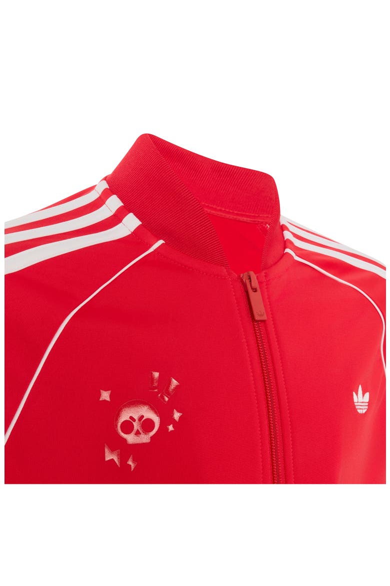 Kids' Brawl Stars Track Jacket, Alternate, color, PURE RUBY/ WHITE