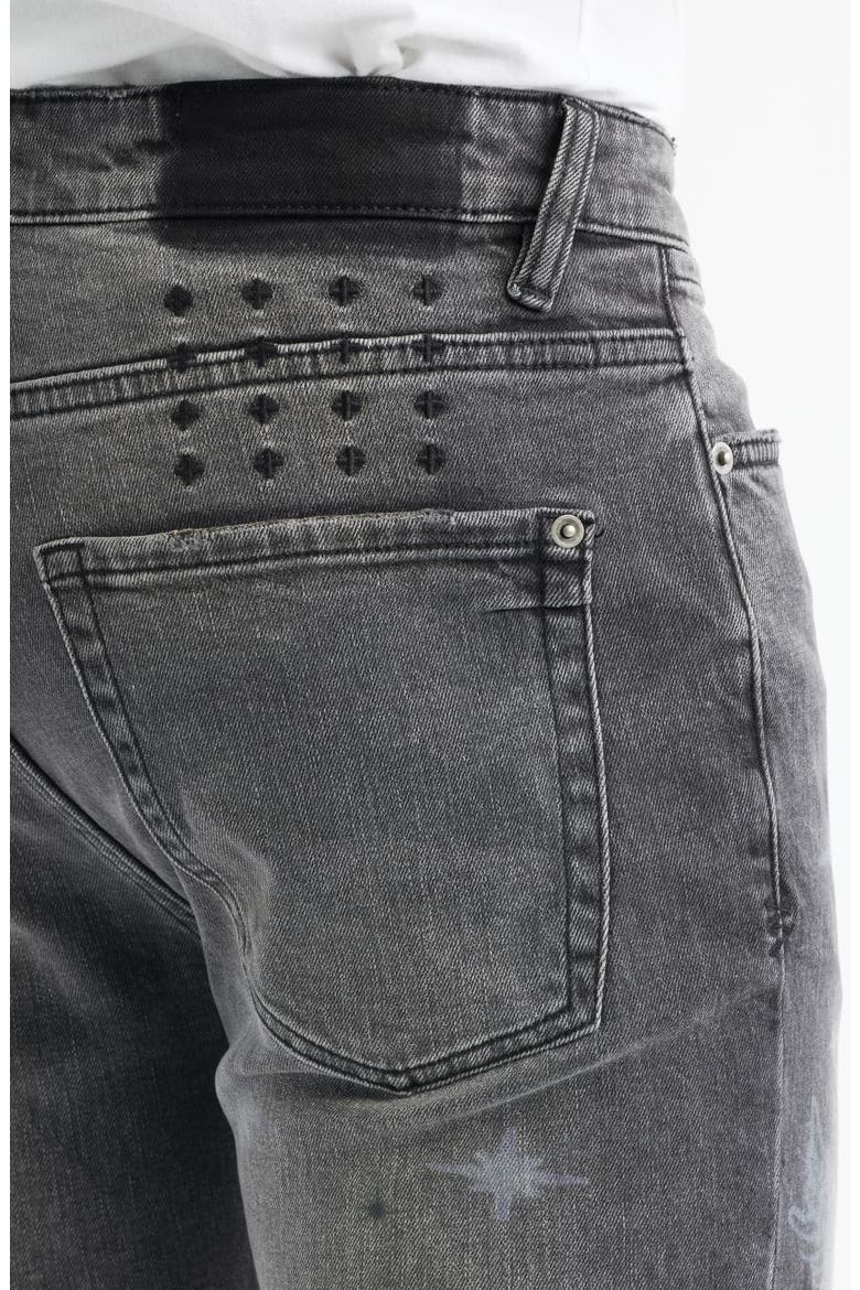Van Winkle AXL Cherub Skinny Jeans, Alternate, color, CHARCOAL