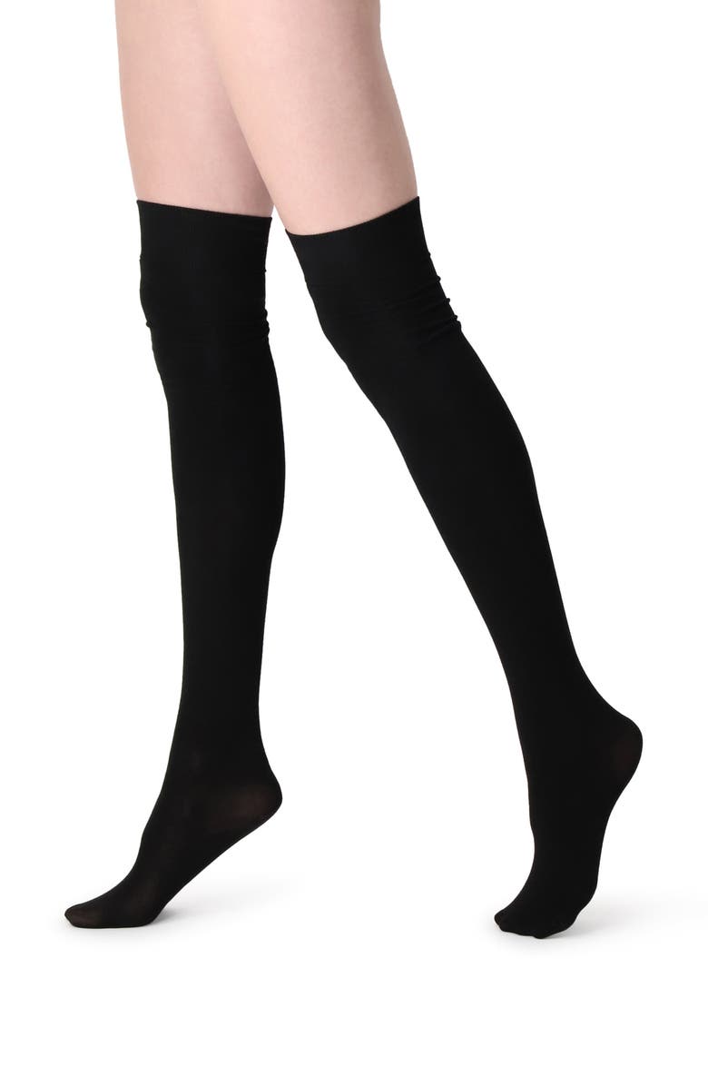 Oroblu Ruched Knee High Socks, Main, color, 