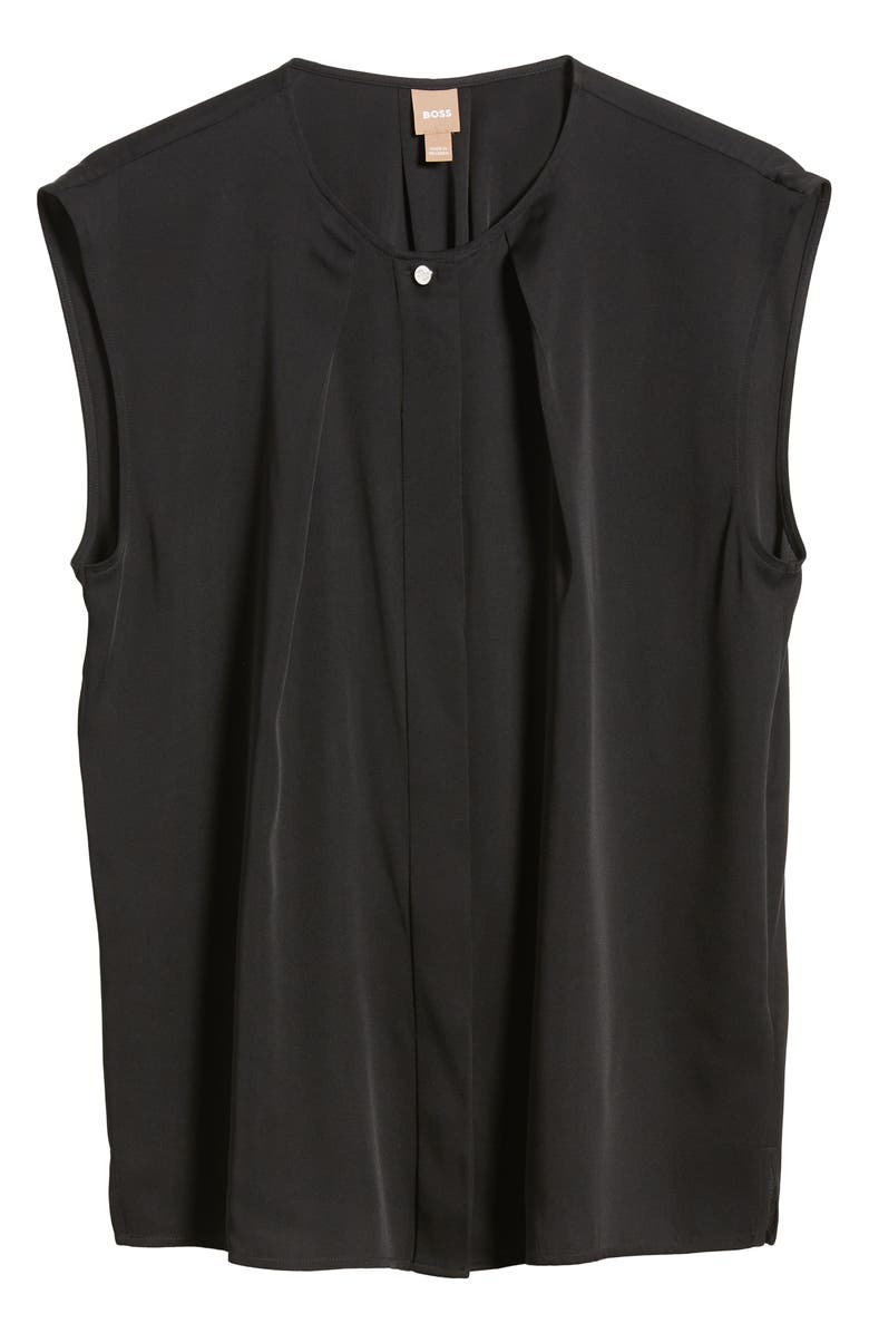 BOSS Bielli Silk Cap Sleeve Top, Alternate, color,