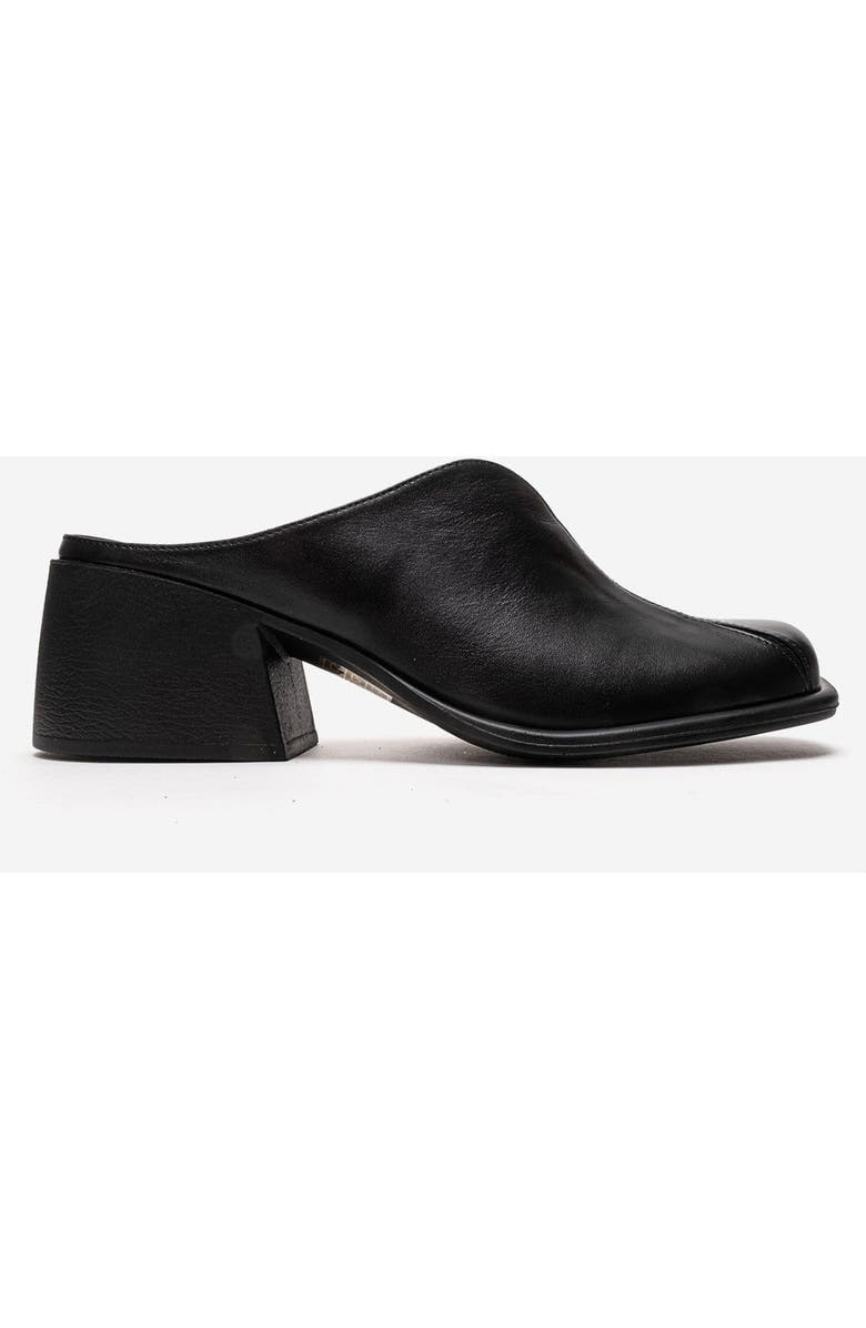 Forever & Always Shoes Ardent Leather Block Heel Mule, Alternate, color, Black