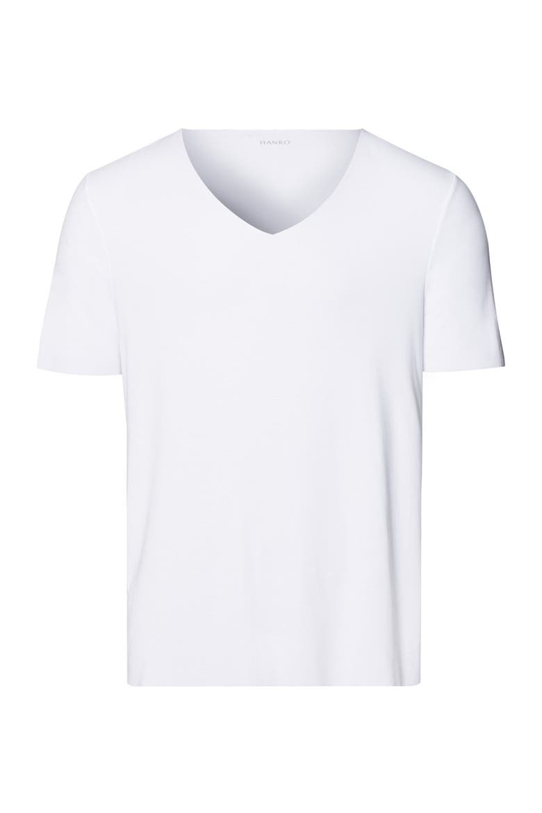 Clean Cut Seamless V-Neck T-Shirt, Main, color, White