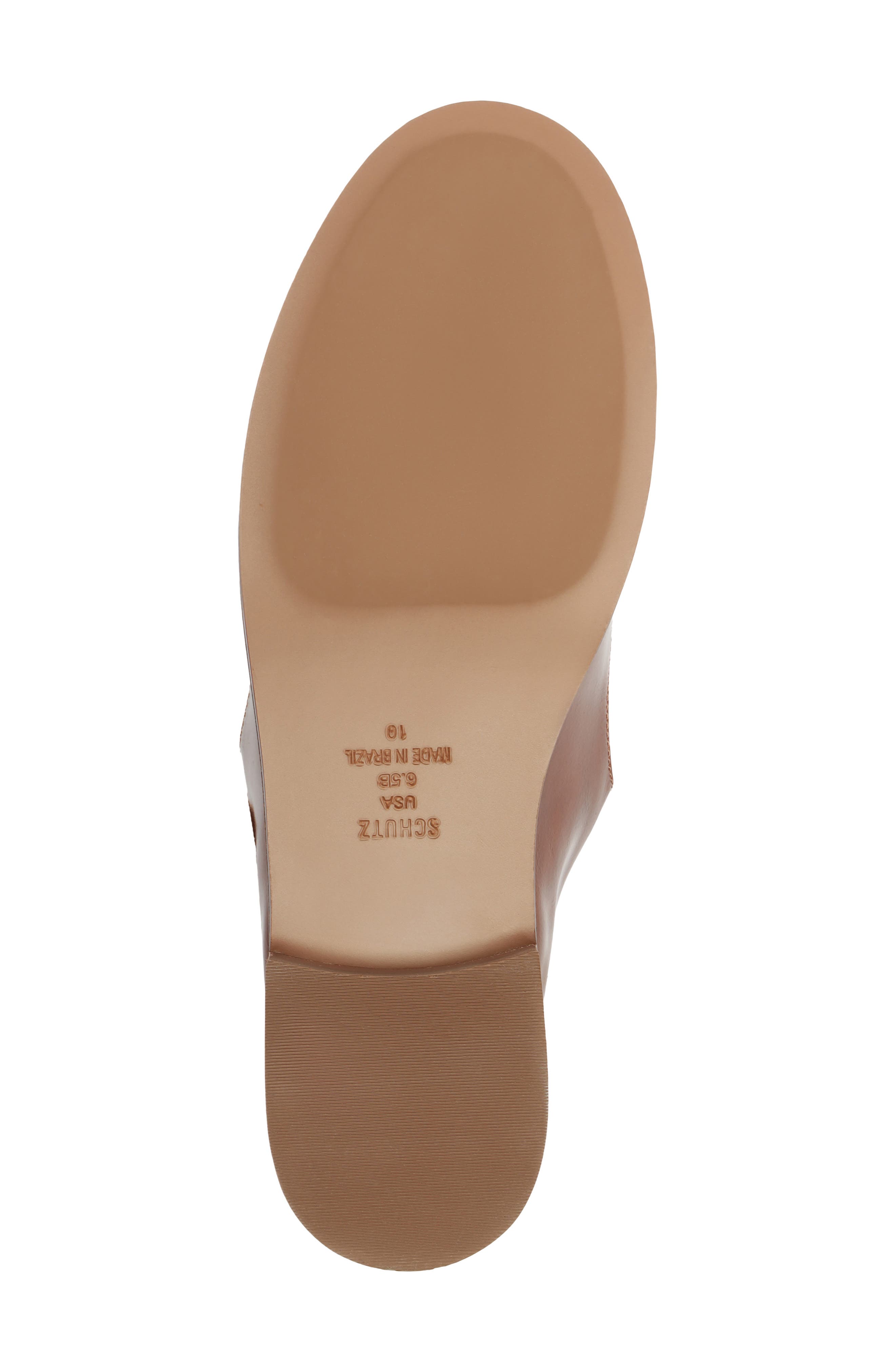 Tyla Buckle Leather Mary Jane Flat, Alternate, color, WARM TOFFEE