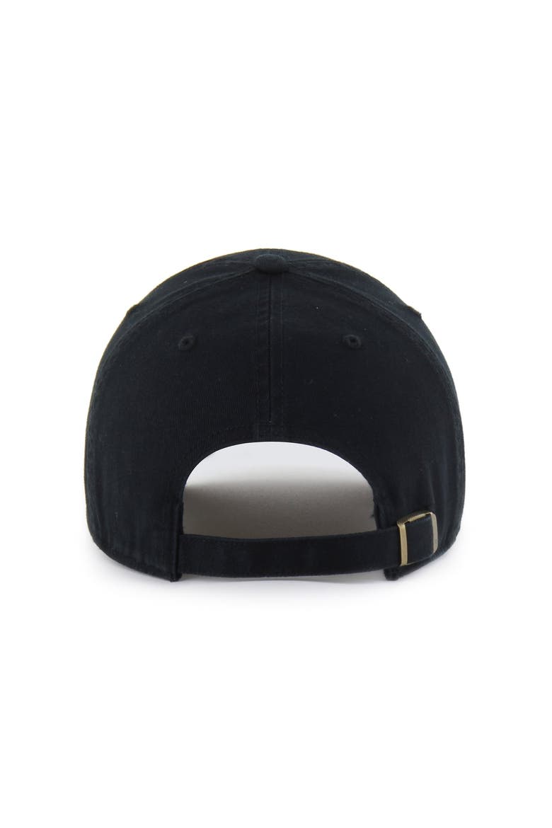 Men's '47  Black Buffalo Sabres Logo Clean Up Adjustable Hat, Alternate, color, Black
