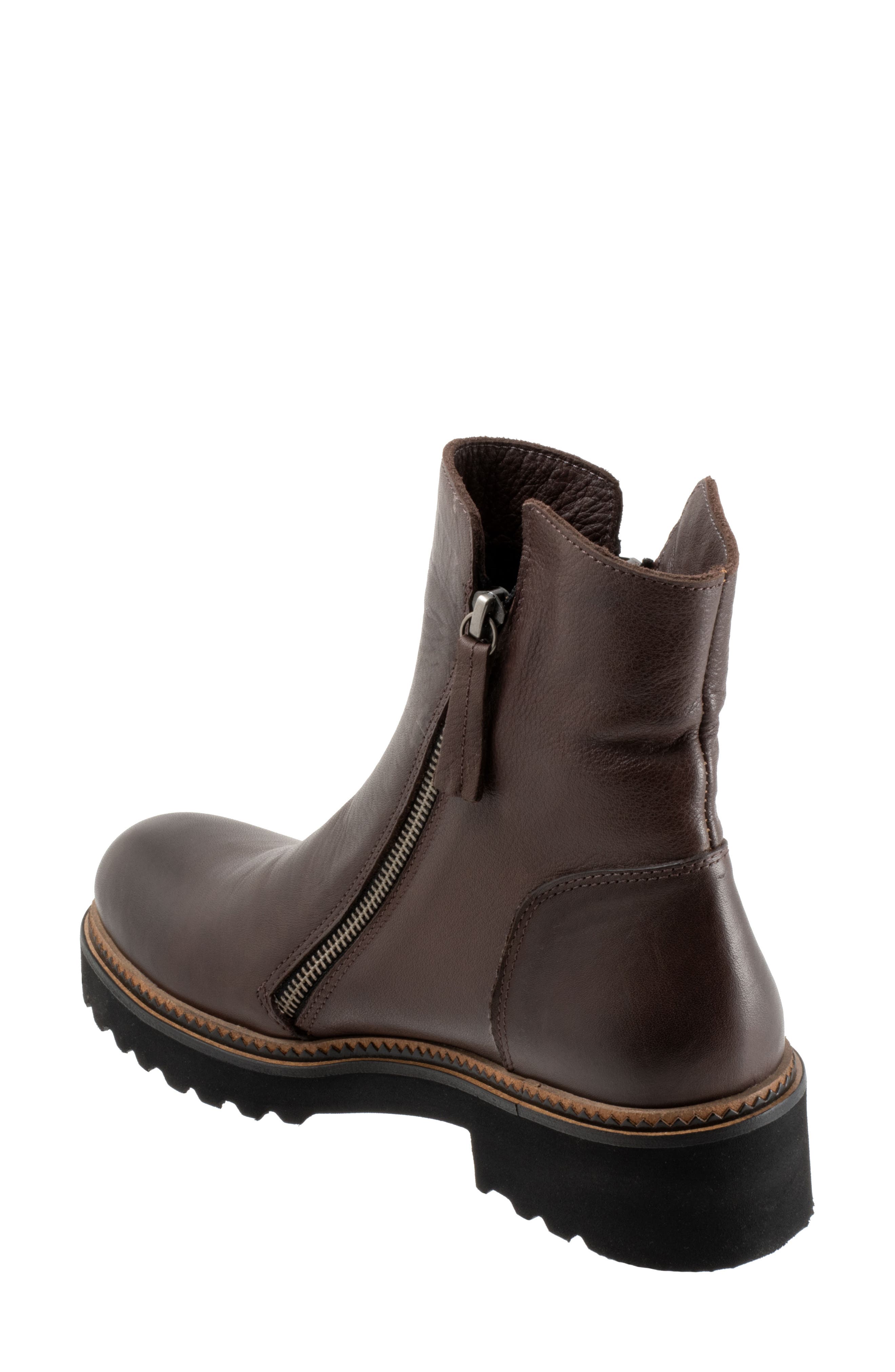 Ariana Zip-Up Boot, Alternate, color, TEAK