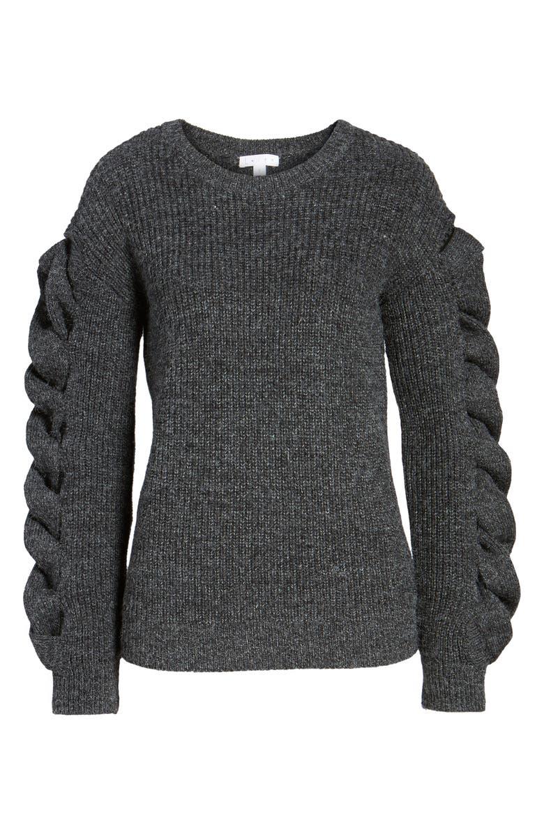 Leith Twist Sleeve Sweater, Alternate, color,