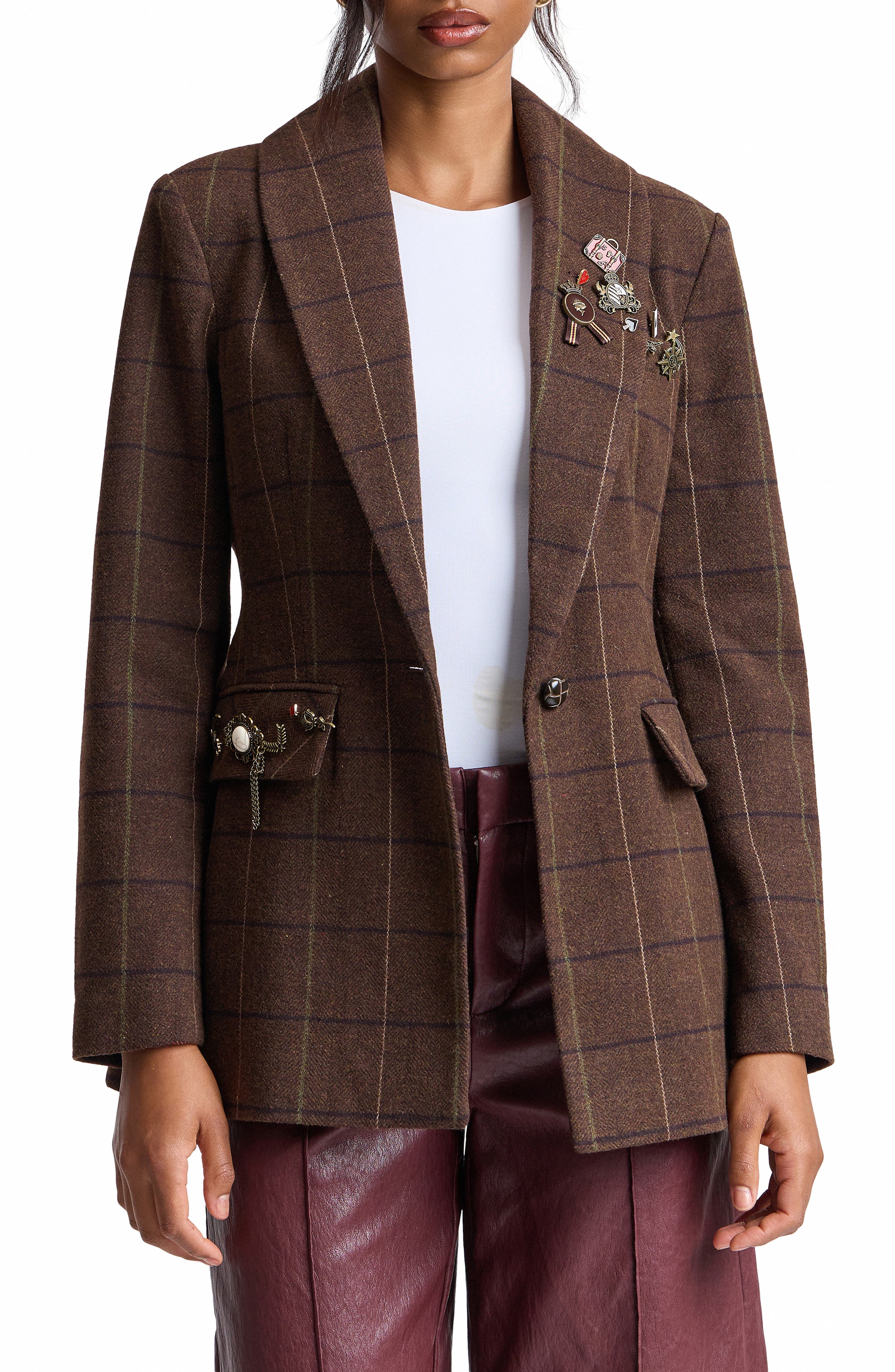 selected RICH BROWN PLAID