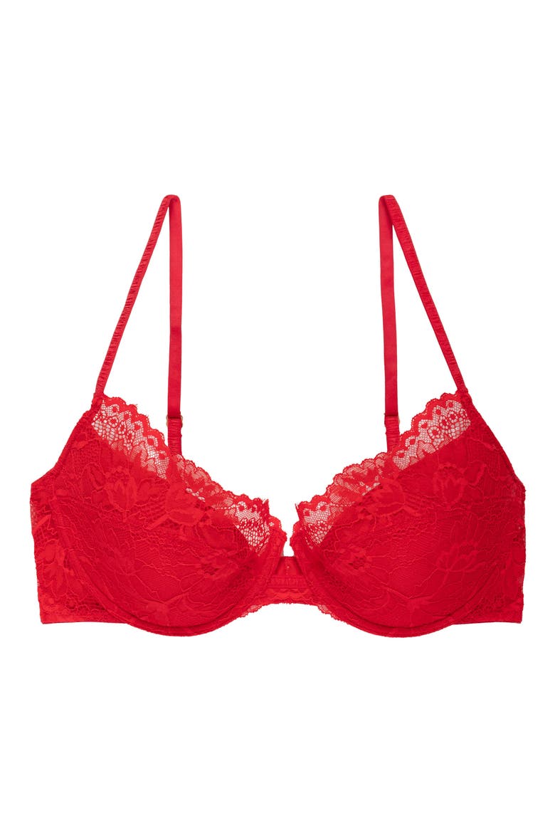 Fleur Lightly Lined Underwire Bra, Alternate, color, BONFIRE