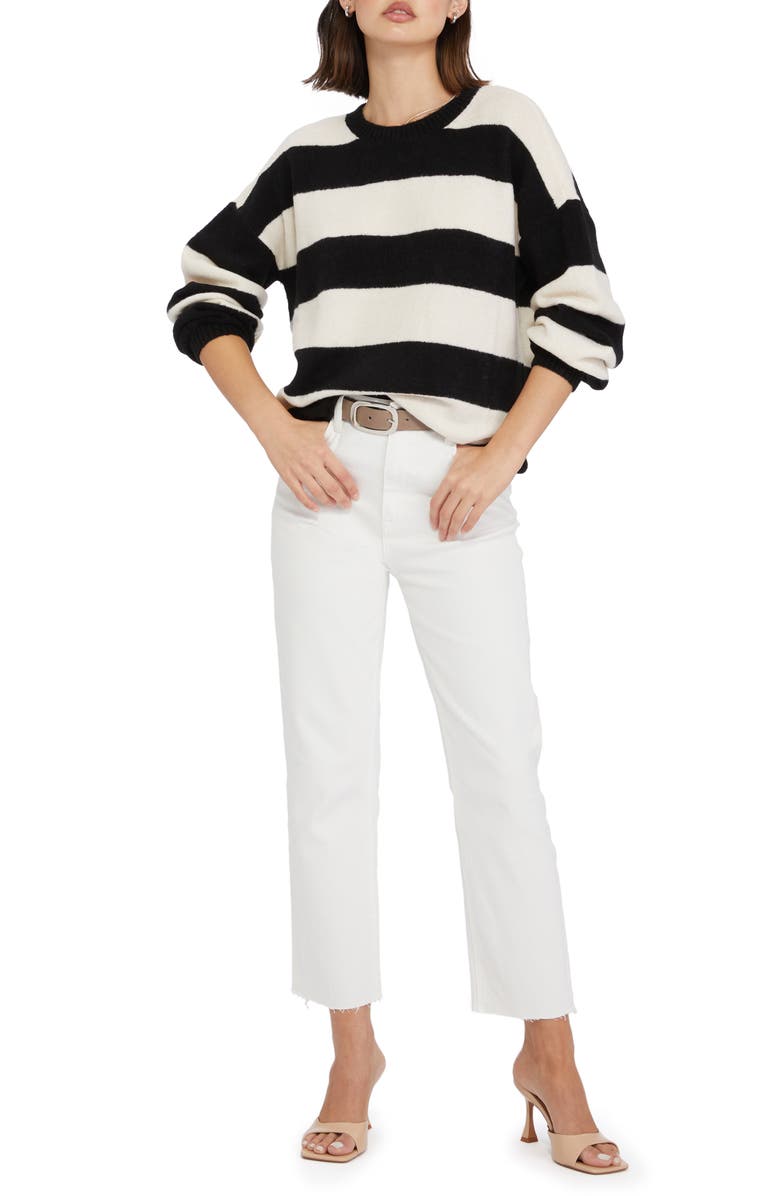 Sanctuary Eye On You Stripe Sweater, Alternate, color,