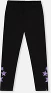 Deux par Deux Organic Cotton Shimmer Star Jersey Leggings