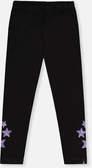 Deux par Deux Organic Cotton Shimmer Star Jersey Leggings