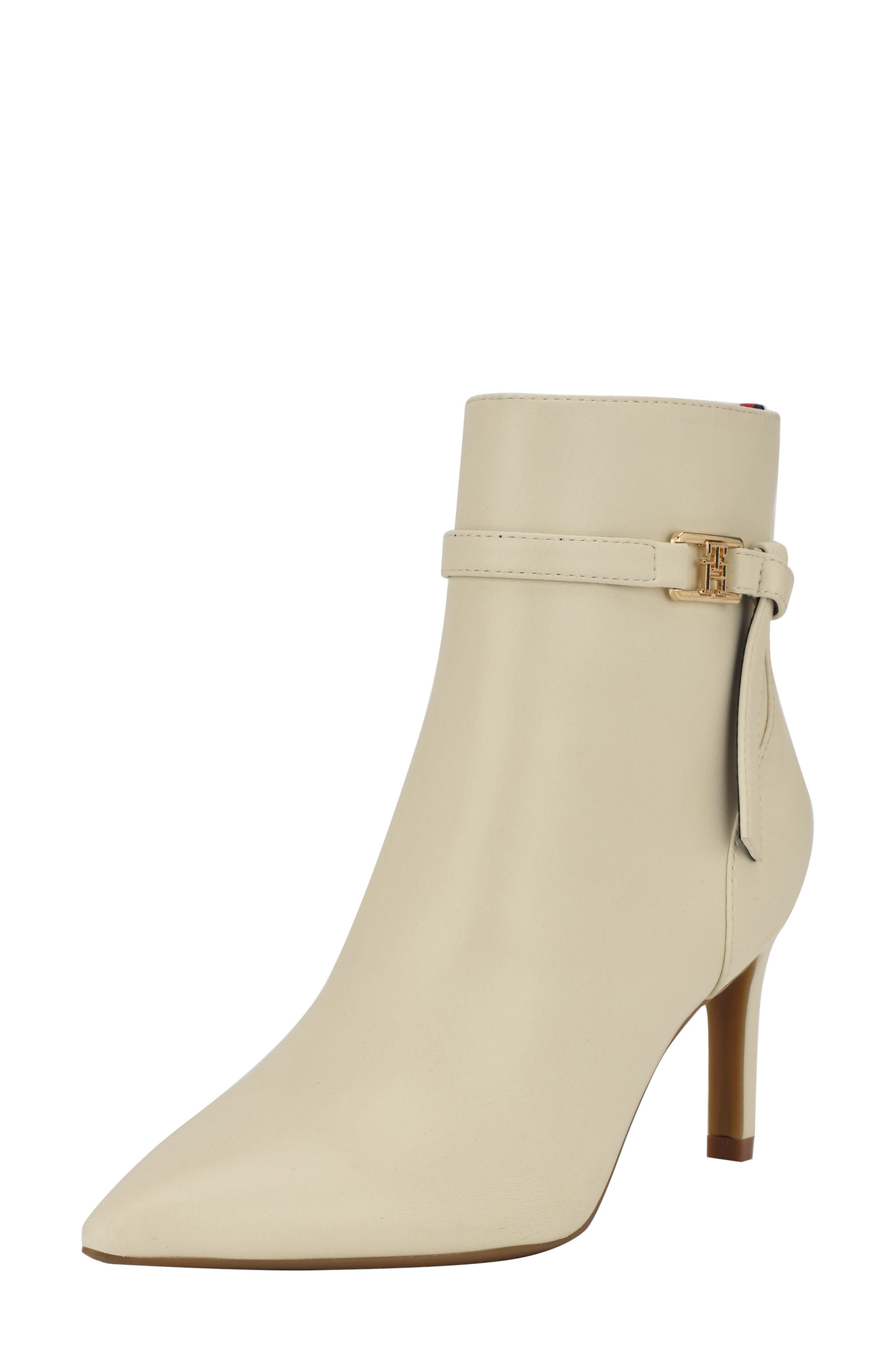 Tommy Hilfiger Jorine Pointed Toe Bootie, Alternate, color, Chic Cream