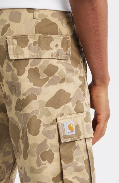 Carhartt Work In Progress Regular Cotton Ripstop Cargo Shorts In Brown