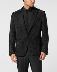 PHILIPP PLEIN Wool Blazer Lord Fit Studs &Amp; Stones Stones Men