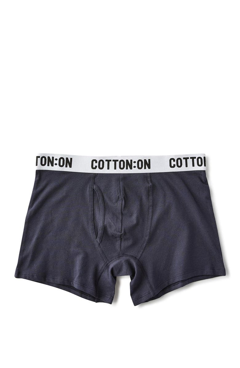 Cotton On Men's 3 Pack Mens Organic Cotton Trunks, Alternate, color, 