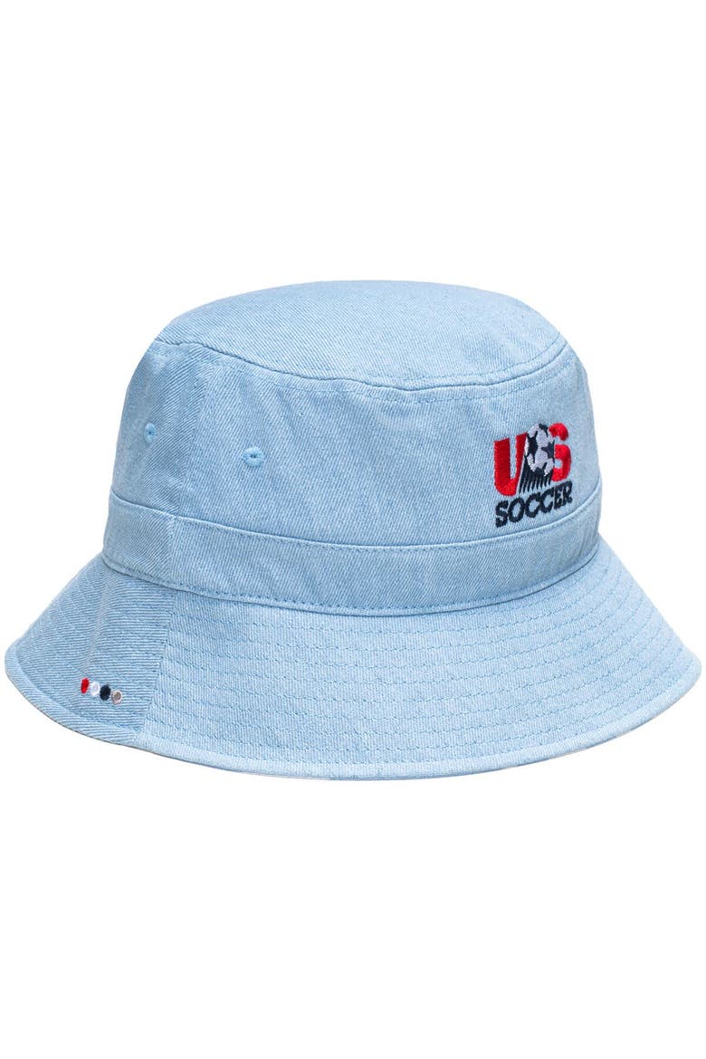 Unisex  Light Blue USMNT Making History Bucket Hat, Alternate, color, Light Blue
