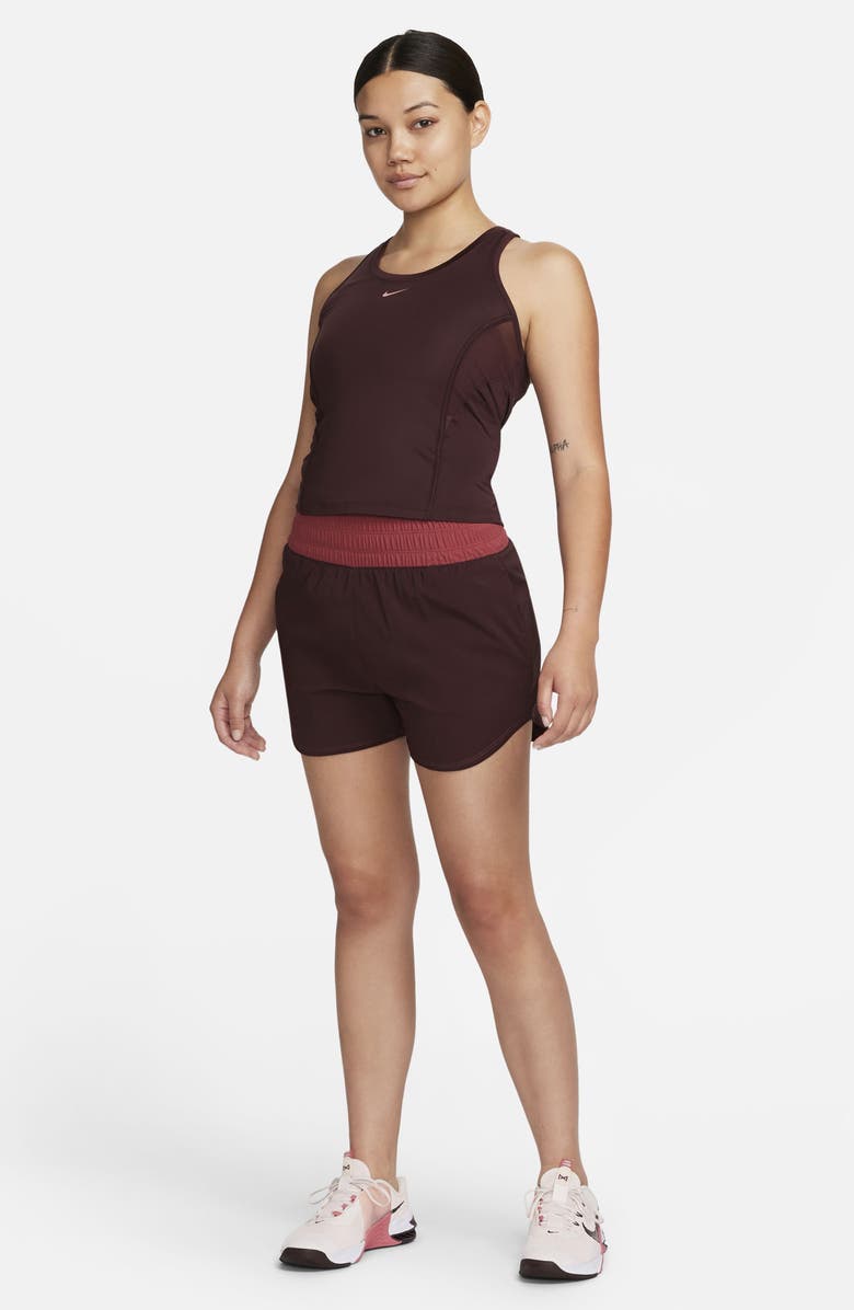 Nike Ultra High Waist Brief Lined Shorts, Alternate, color, Burgundy Crush/ Cedar