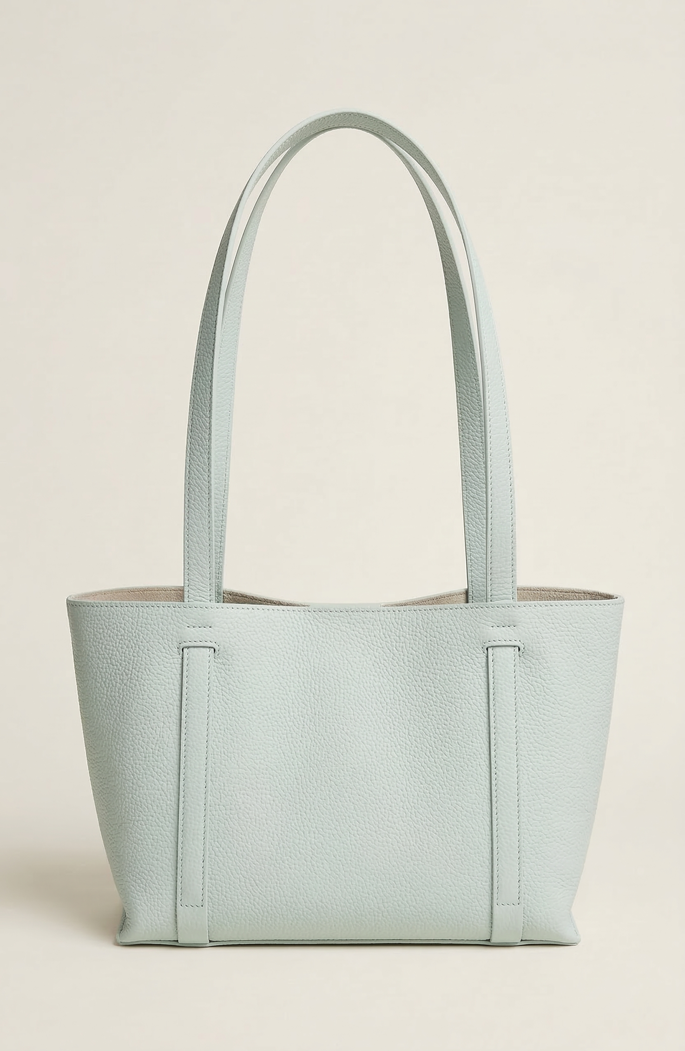 Modenaire Pebbled Leather Tote Bag with Removable Pouch and Charm, Alternate, color, Blue