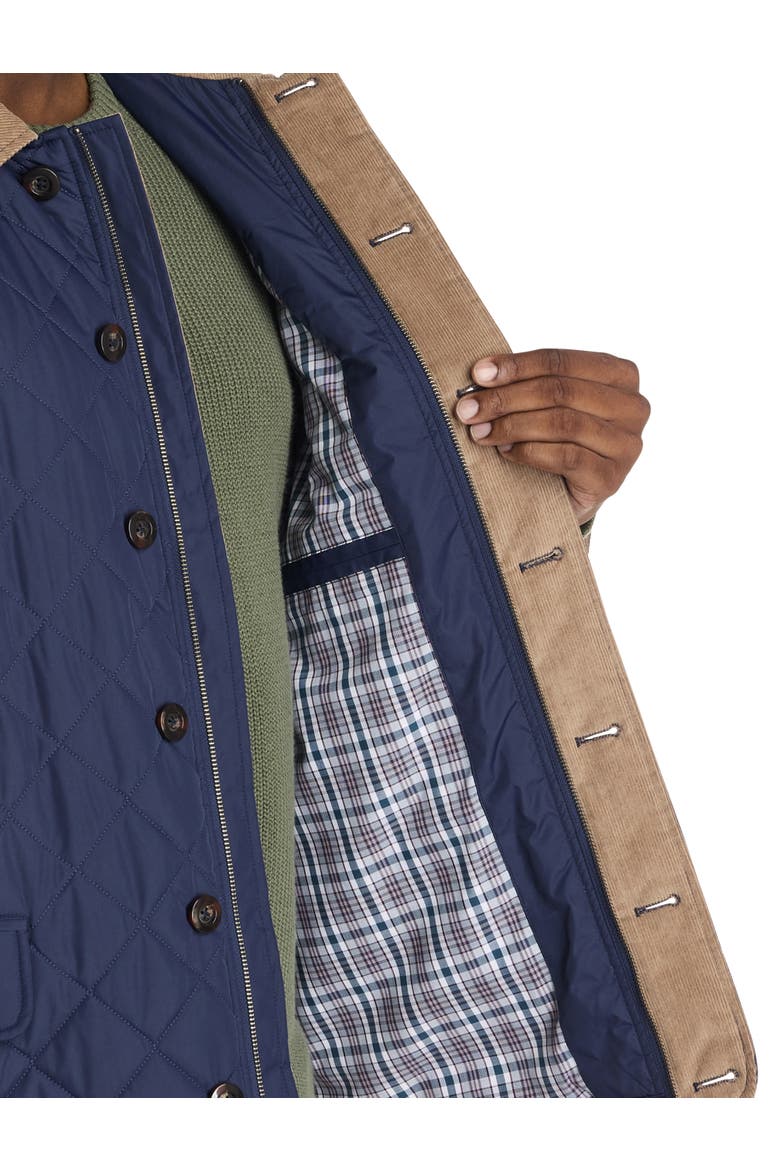 Quilted Walking Coat, Alternate, color, PEACOAT