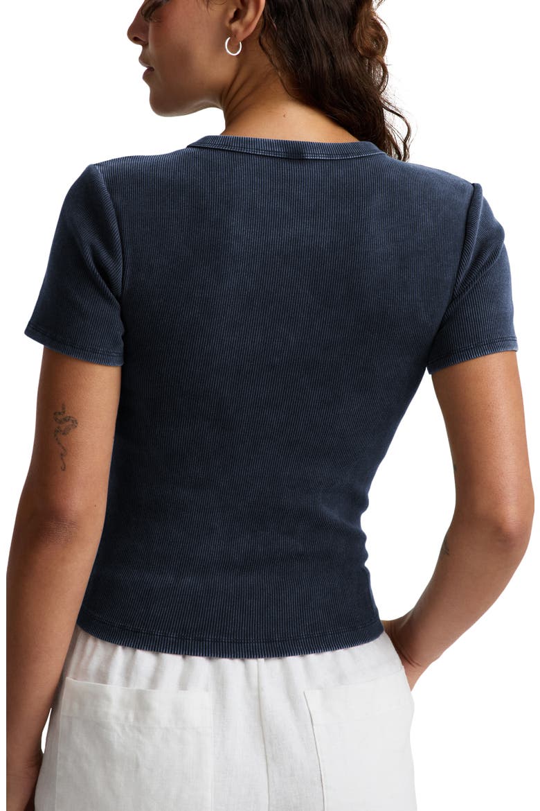 On Repeat Rib Baby T-Shirt, Alternate, color, WASHED NOCTURNAL NAVY