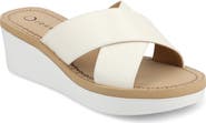 Journee Collection Biara Platform Wedge Sandal