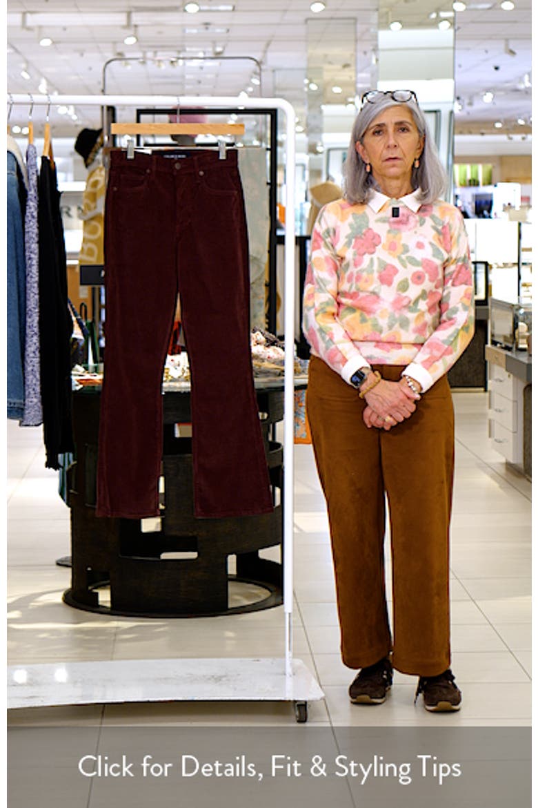 Carson High Waist Ankle Flare Corduroy Pants video