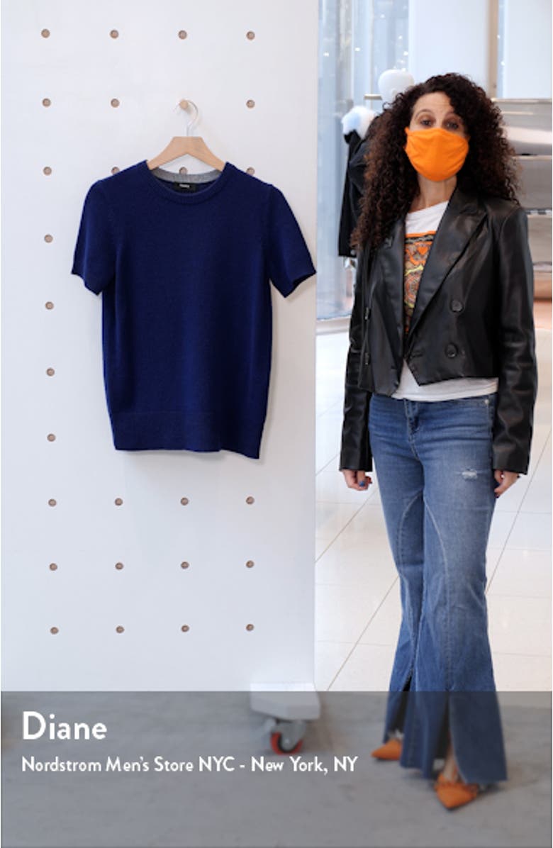 Women's Short Sleeve Cashmere Sweater, sales video thumbnail